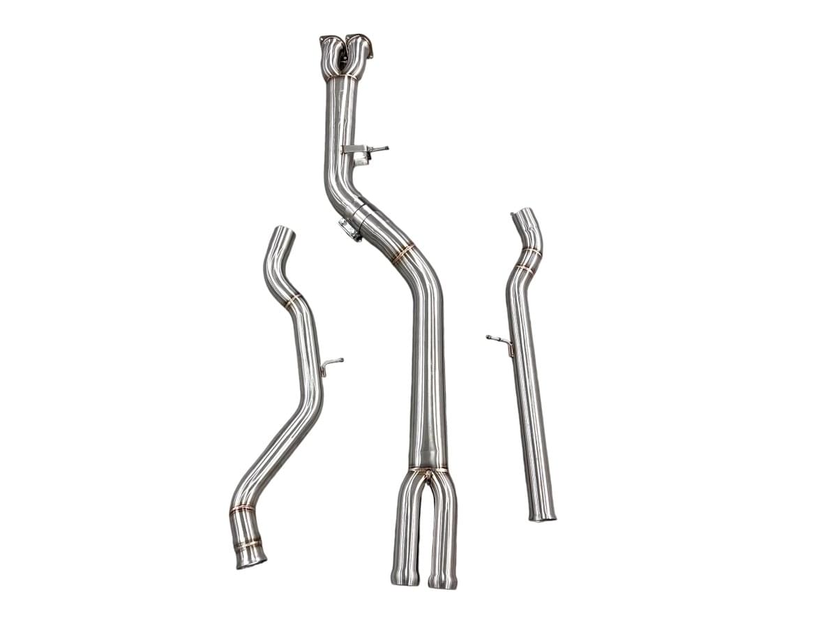 MAD BMW F8x M3 M4 S55 Single Midpipe (Brace Included).