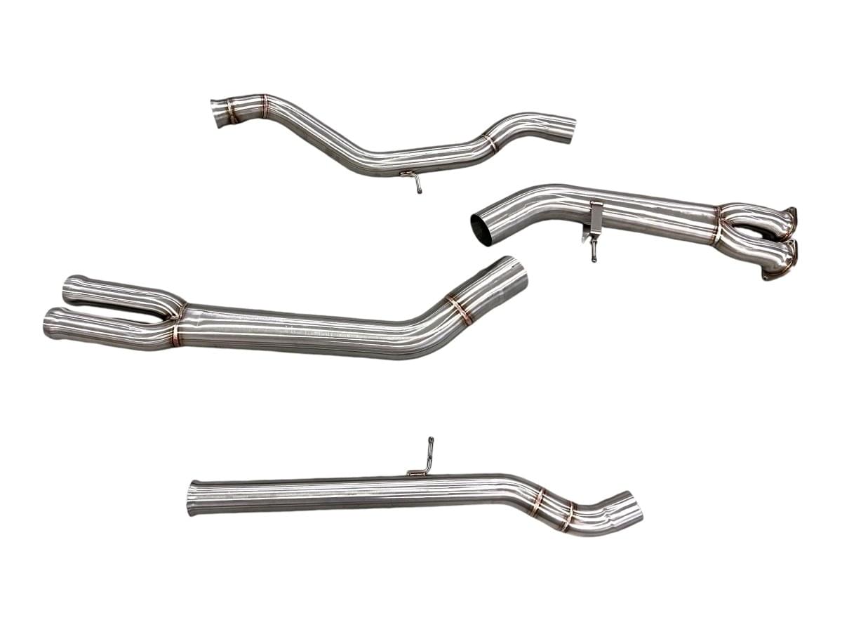 MAD BMW F8x M3 M4 S55 Single Midpipe (Brace Included).