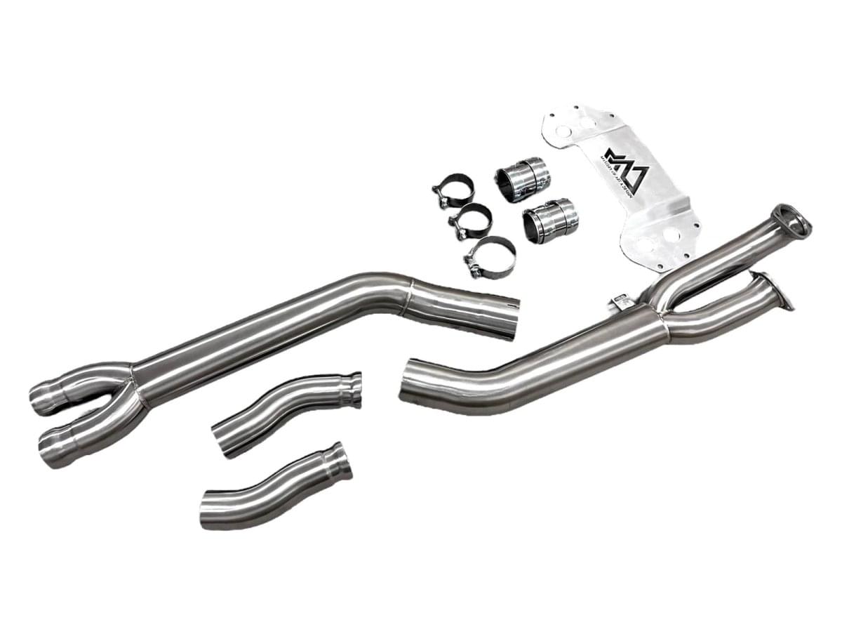 MAD BMW G8x M3 M4 S58 Single Midpipe (Brace Included).