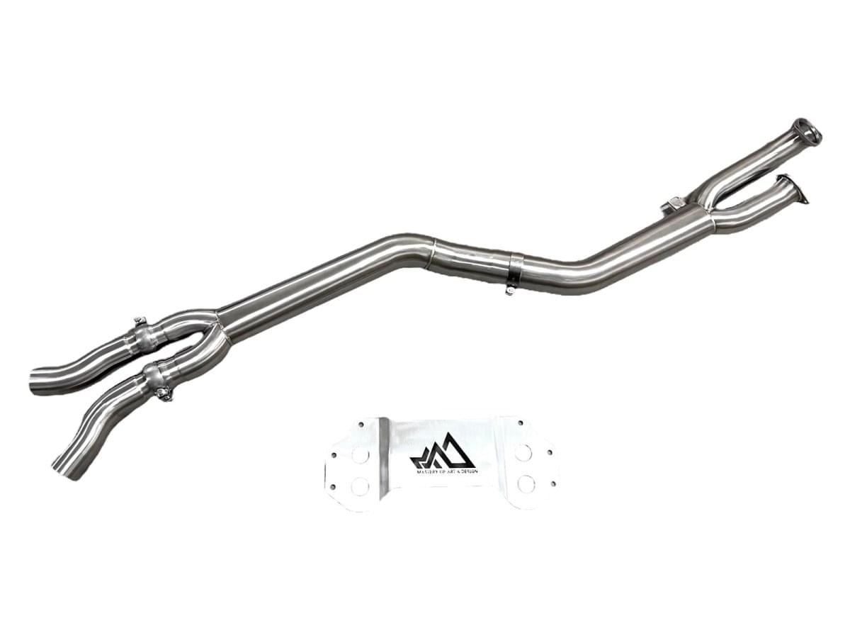MAD BMW G8x M3 M4 S58 Single Midpipe (Brace Included).