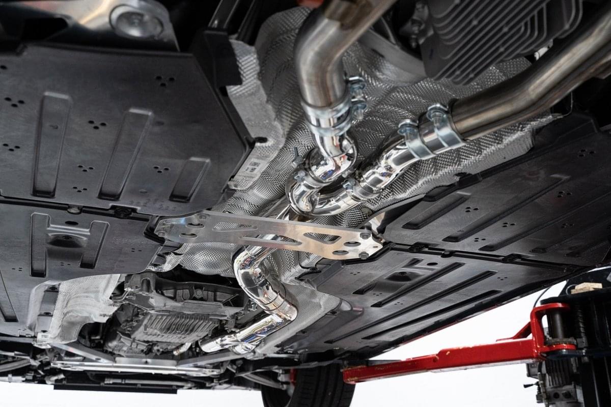 MAD BMW G8x M3 M4 S58 Single Midpipe (Brace Included).