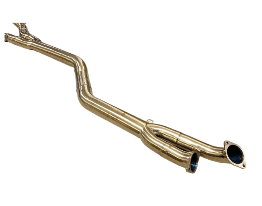 MAD BMW M3 M4 S58 G80 G82 Resonated Single Midpipe Titanium.