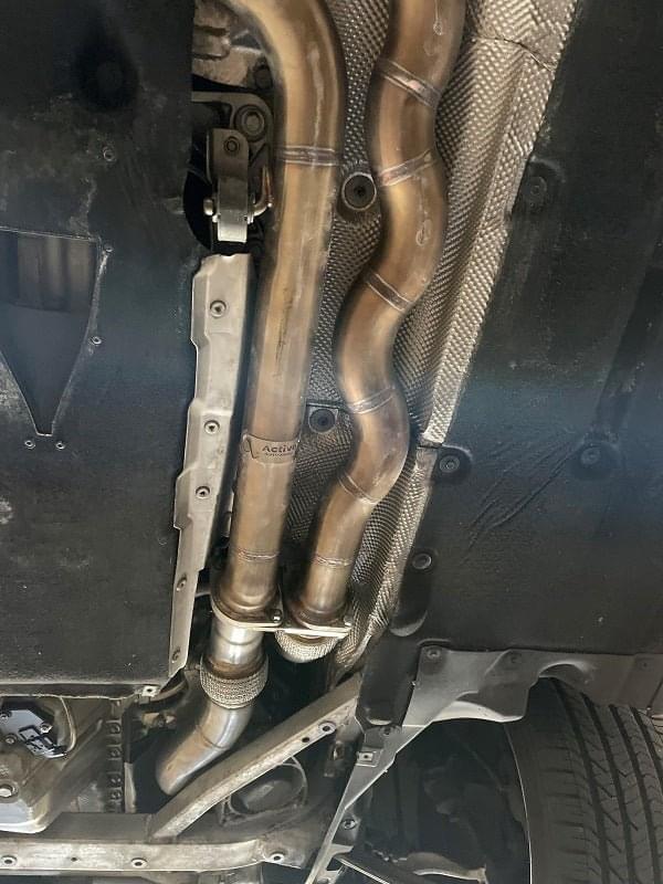MAD BMW S55 3.5" Fat Boy Downpipes M2C M3 M4 W/ Flex Section.
