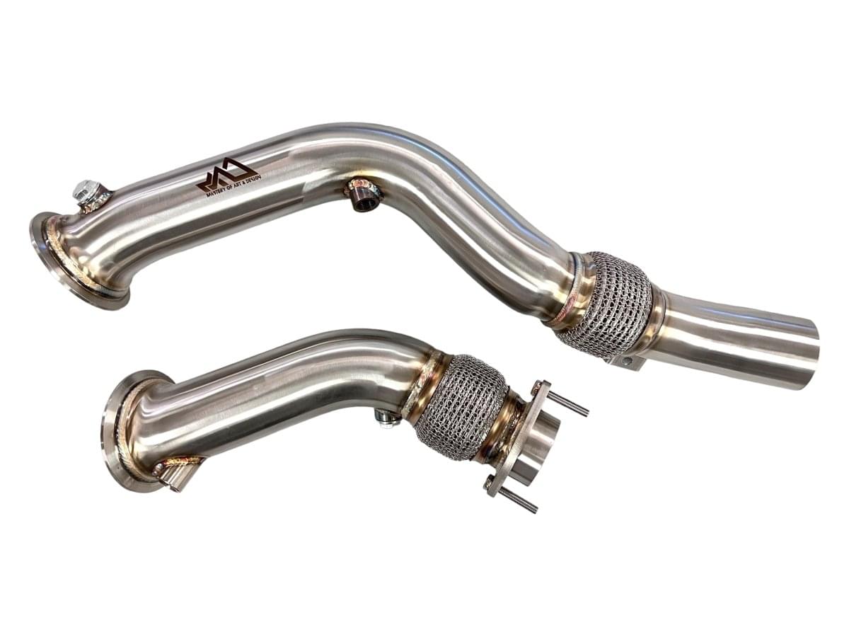 MAD BMW S55 Downpipes M2C M3 M4 W/ Flex Section.