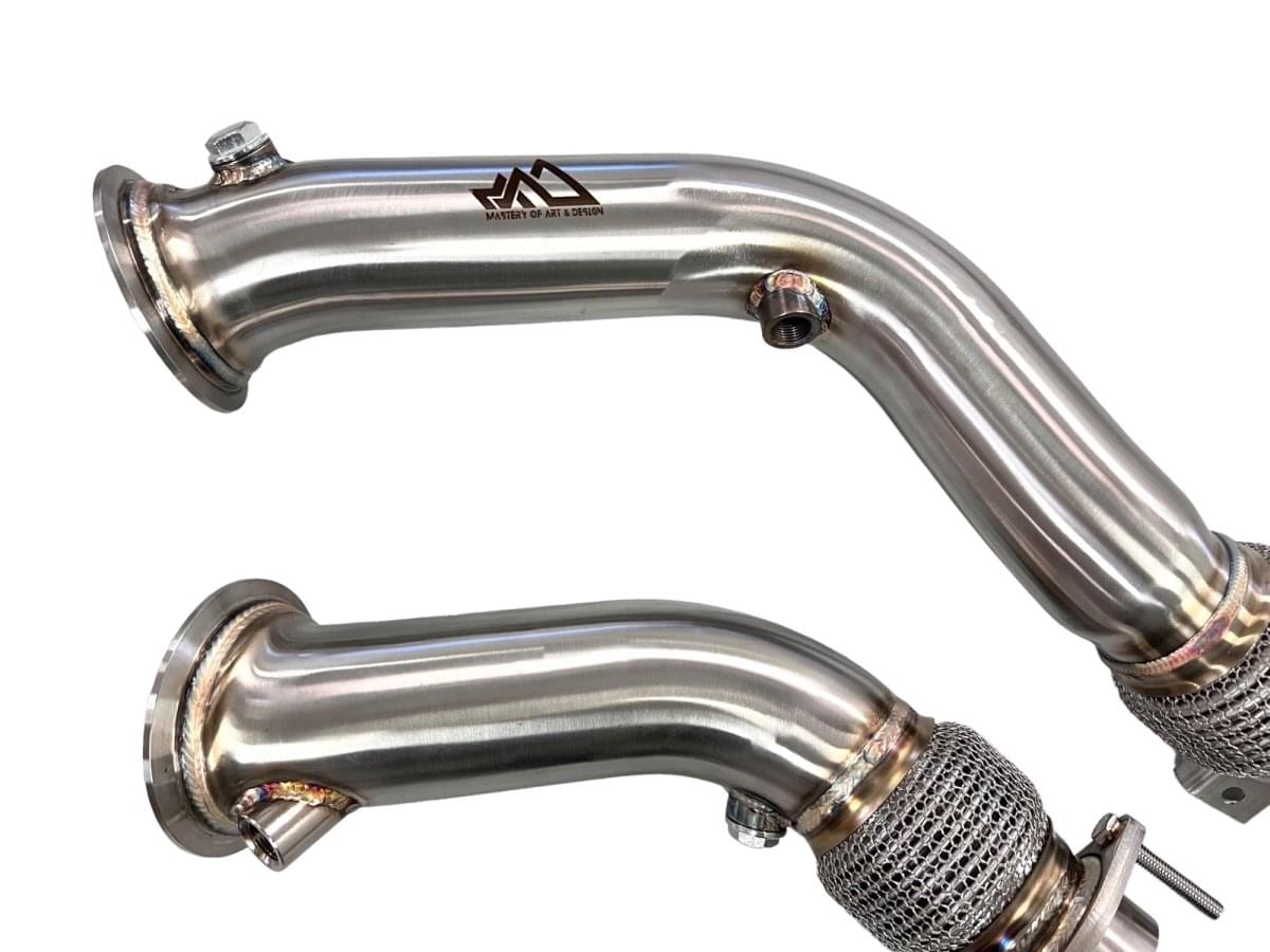 MAD BMW S55 Downpipes M2C M3 M4 W/ Flex Section.