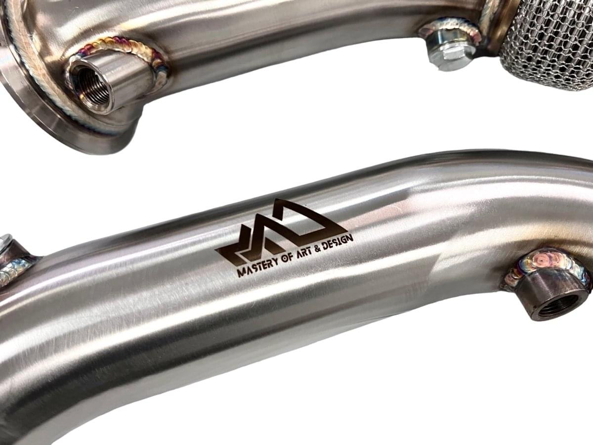 MAD BMW S55 Downpipes M2C M3 M4 W/ Flex Section.