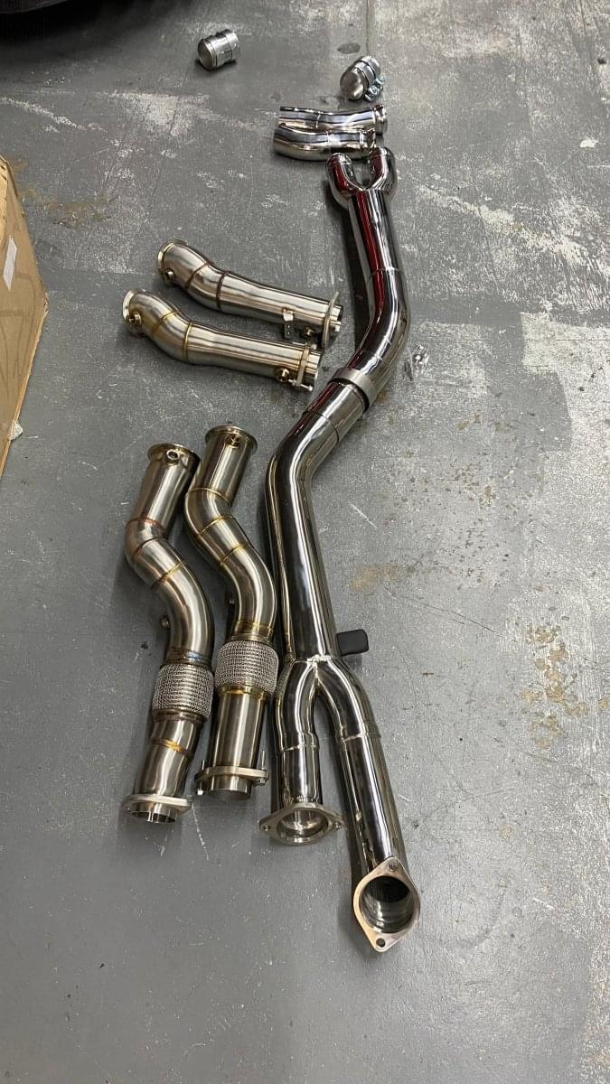MAD BMW S58 3.5" Fat Boy Downpipes  M2 M3 M4  G87 G80 G82 G83.