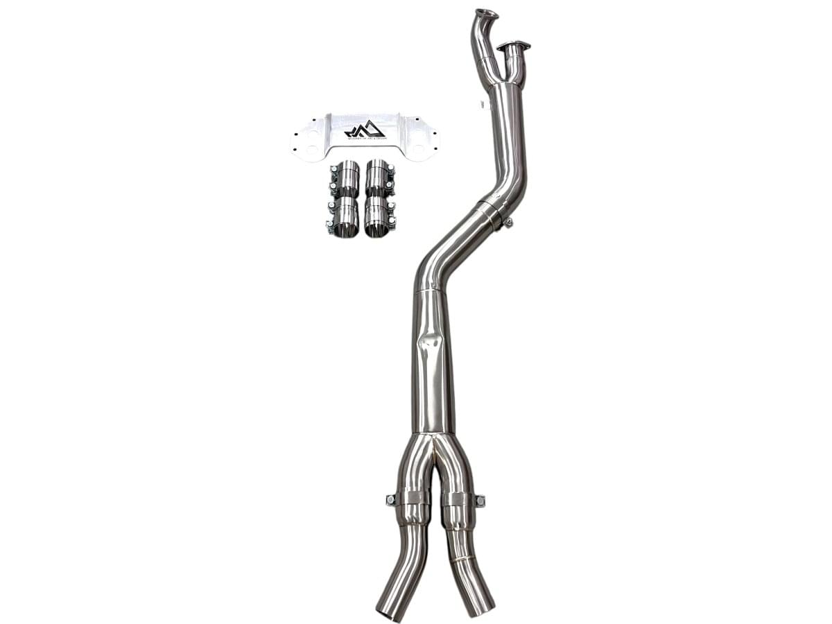 MAD BMW S58 4" Fat Boy Single Midpipe M3 M4 G80 G82.