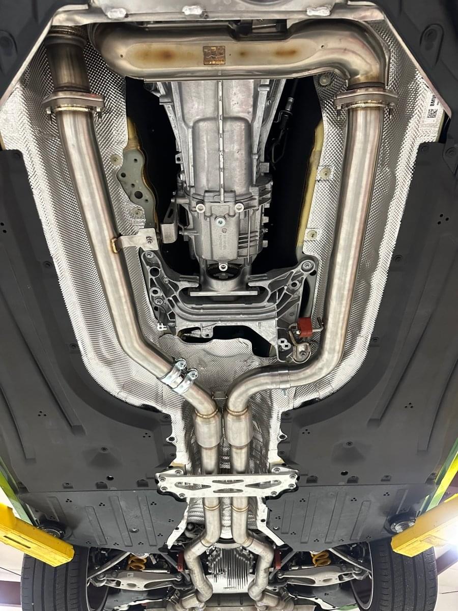 MAD BMW S58  Resonated H-Pipe Midpipe M2 G87.