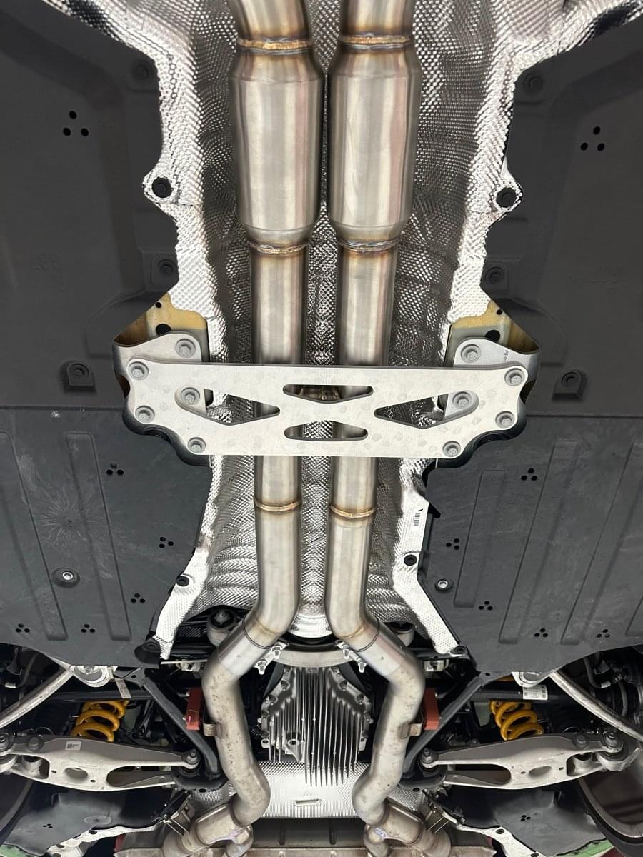 MAD BMW S58  Resonated H-Pipe Midpipe M2 G87.