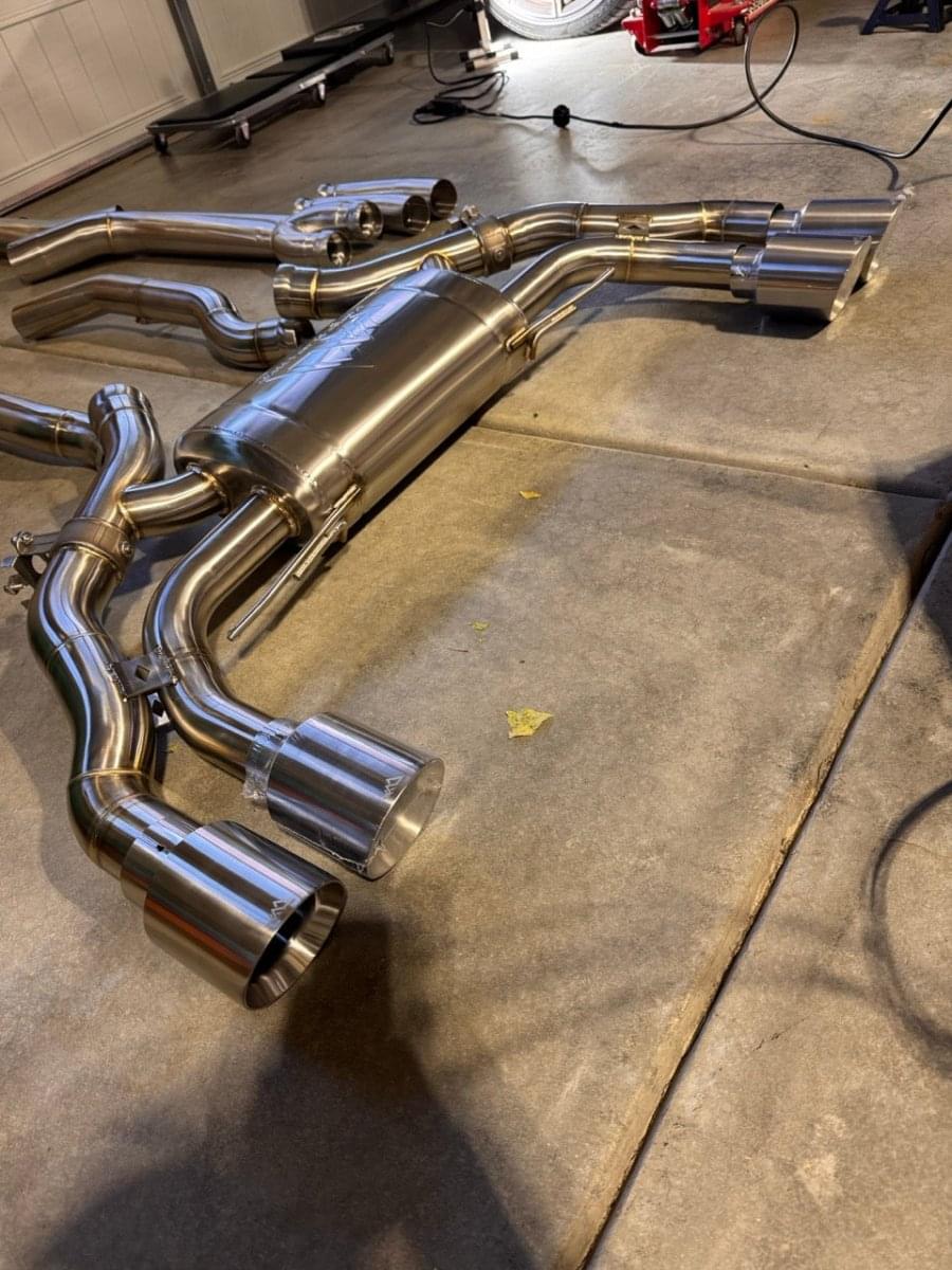 MAD BMW X3M X4M F97 F98 Axle Back Exhaust.