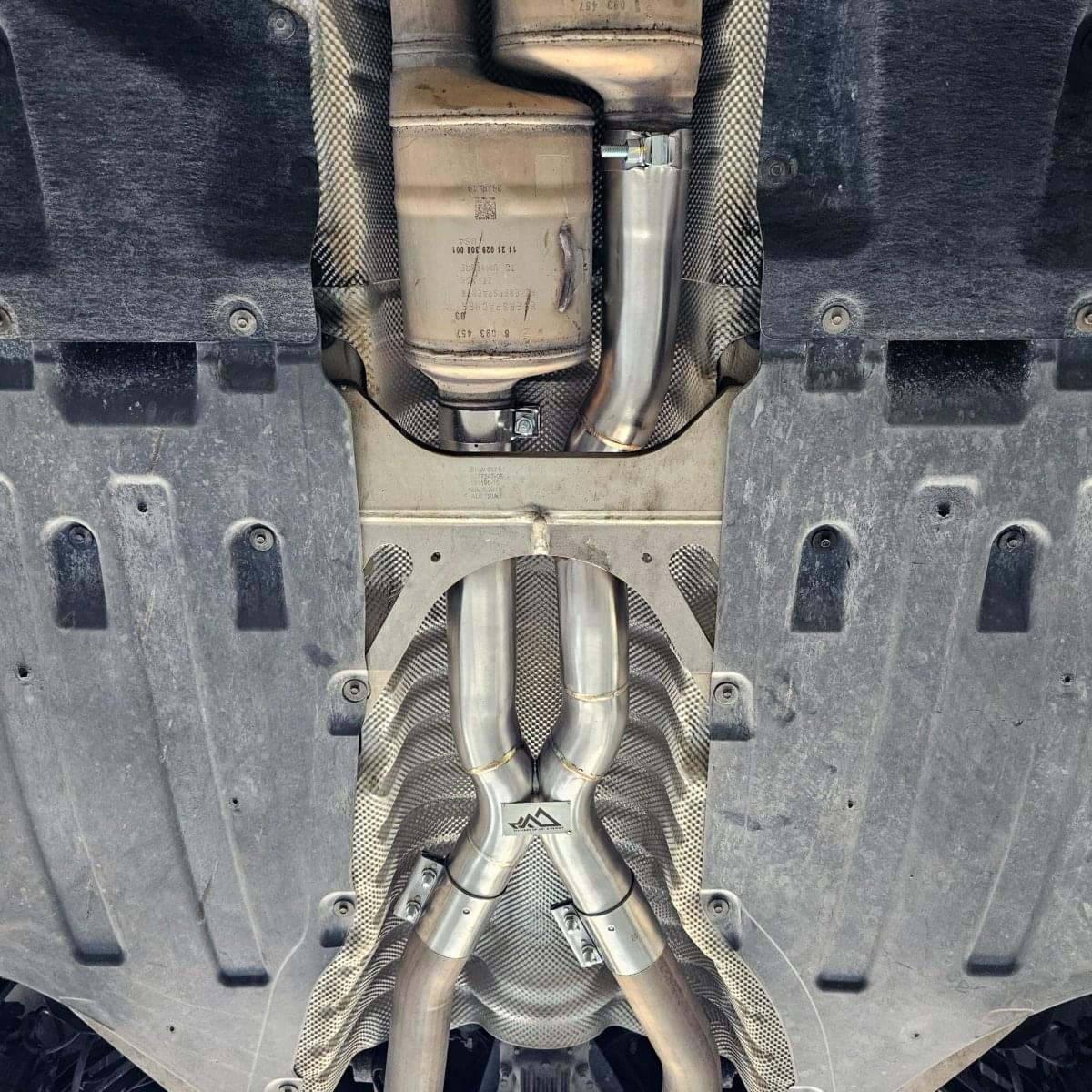 MAD BMW X3M X4M S58 F97 F98 2018+ FatBoy 3" Resonator Delete.