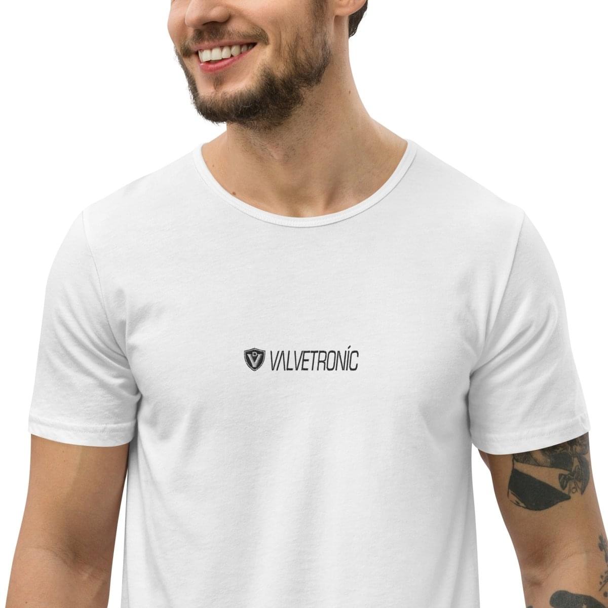 Men's Curved Hem T-Shirt Large special ops logo ( light base colors).