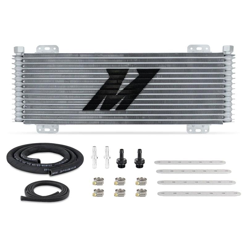 Mishimoto 13-Row Stacked Plate Transmission Cooler - Silver.