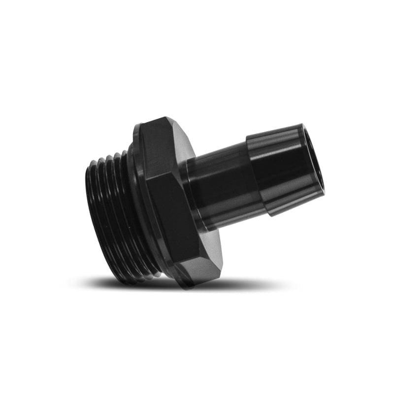 Mishimoto -16ORB to 3/4in. Hose Barb Aluminum Fitting - Black.