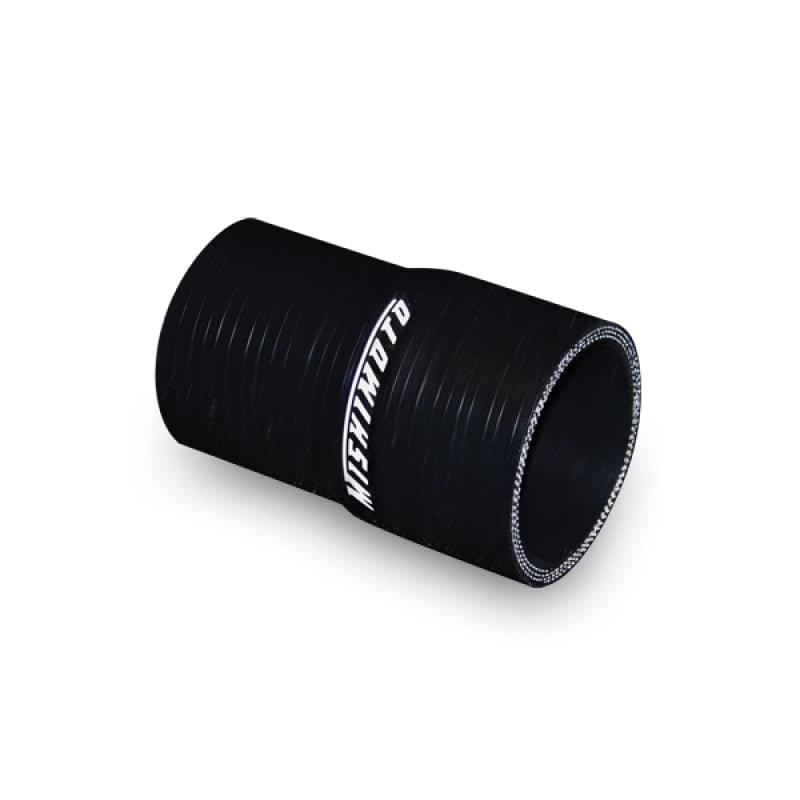 Mishimoto 2.0 to 2.25 Inch Black Transition Coupler.