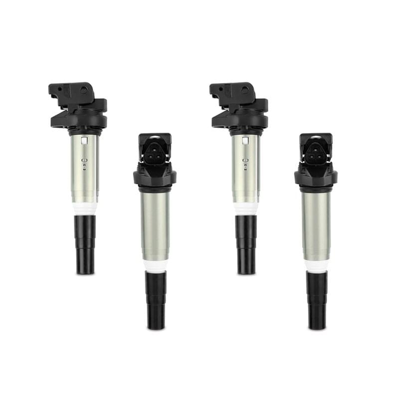Mishimoto 2002+ BMW M54/N20/N52/N54/N55/N62/S54/S62 Four Cylinder Ignition Coil Set of 4.