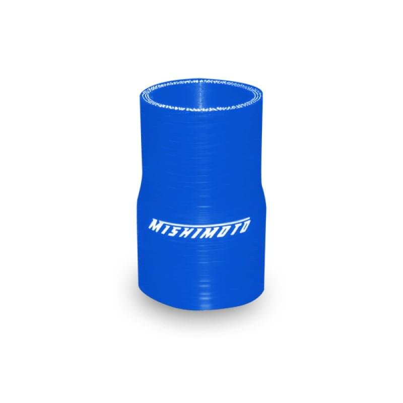 Mishimoto 2.25 to 2.5 Inch Blue Transition Coupler.