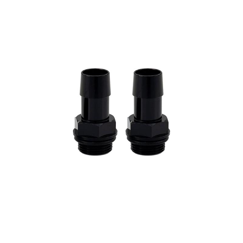 Mishimoto 2pcs. M20x1.5 5/8in Aluminum Catch Can Fittings - Black.