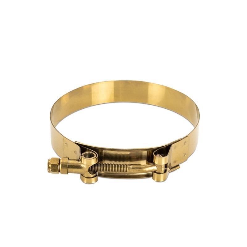 Mishimoto 3 Inch Stainless Steel T-Bolt Clamps - Gold.