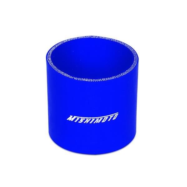 Mishimoto 3.0 Inch Blue Straight Coupler.