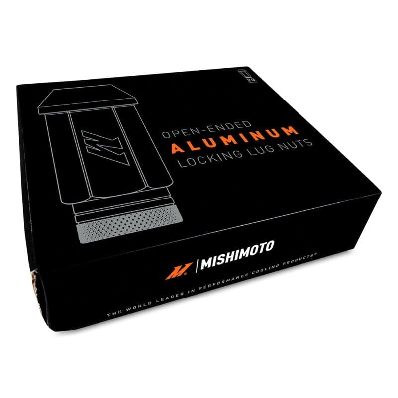 Mishimoto Aluminum Locking Lug Nuts M12x1.5 20pc Set Black.