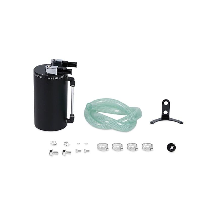 Mishimoto Large Aluminum Oil Catch Can - Wrinkle Black.
