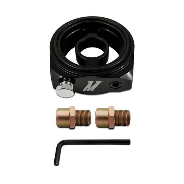 Mishimoto Oil Sandwich Plate Adapter with 3 x 1/8in NPT Ports.