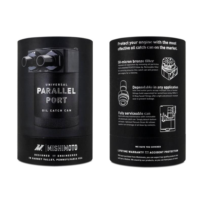 Mishimoto Parallel Port Universal Baffled Oil Catch Can.