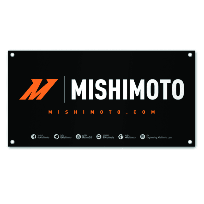 Mishimoto Promotional Medium Vinyl Banner 33.75x65 inches.