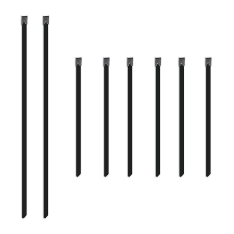 Mishimoto Set of Six 6in & Two 14in Stainless Steel Locking Ties.
