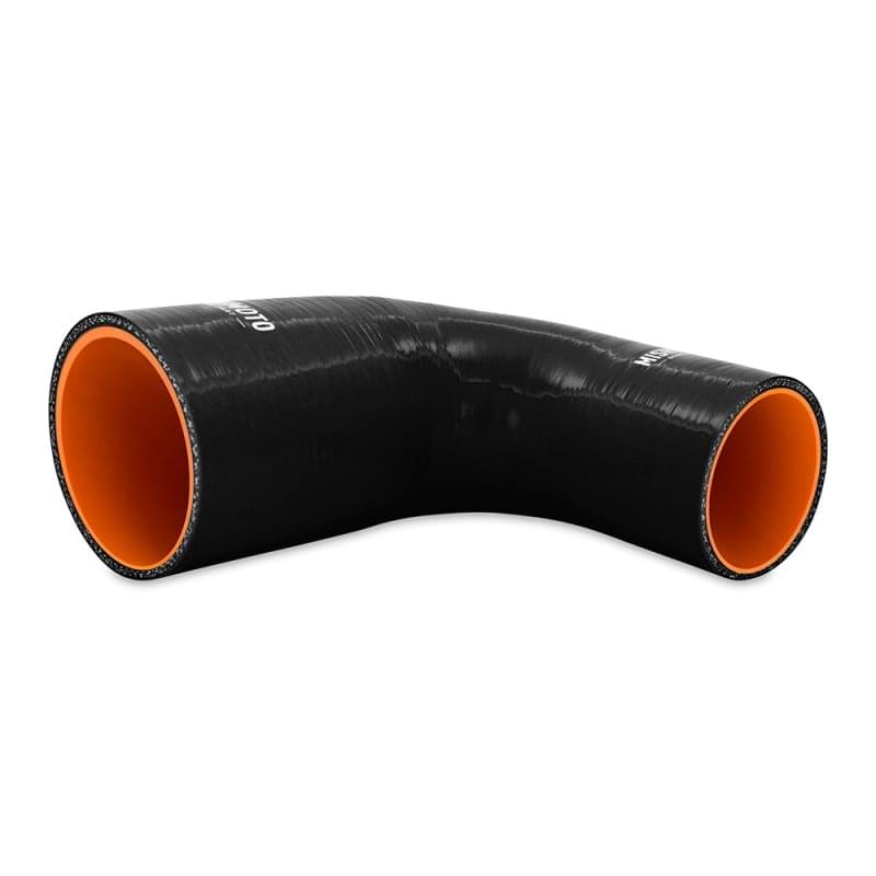 Mishimoto Silicone Reducer Coupler 90 Degree 2.5in to 3in - Black.