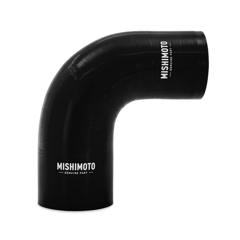 Mishimoto Silicone Reducer Coupler 90 Degree 2.75in to 3in - Black.