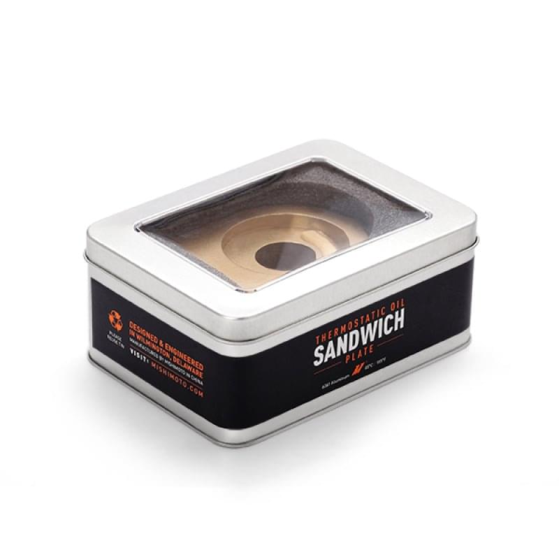 Mishimoto Silver M20 Oil Sandwich Plate.