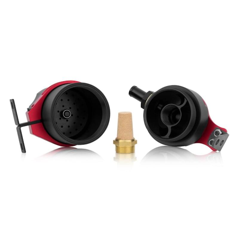 Mishimoto Universal Baffled Oil Catch Can - Red.