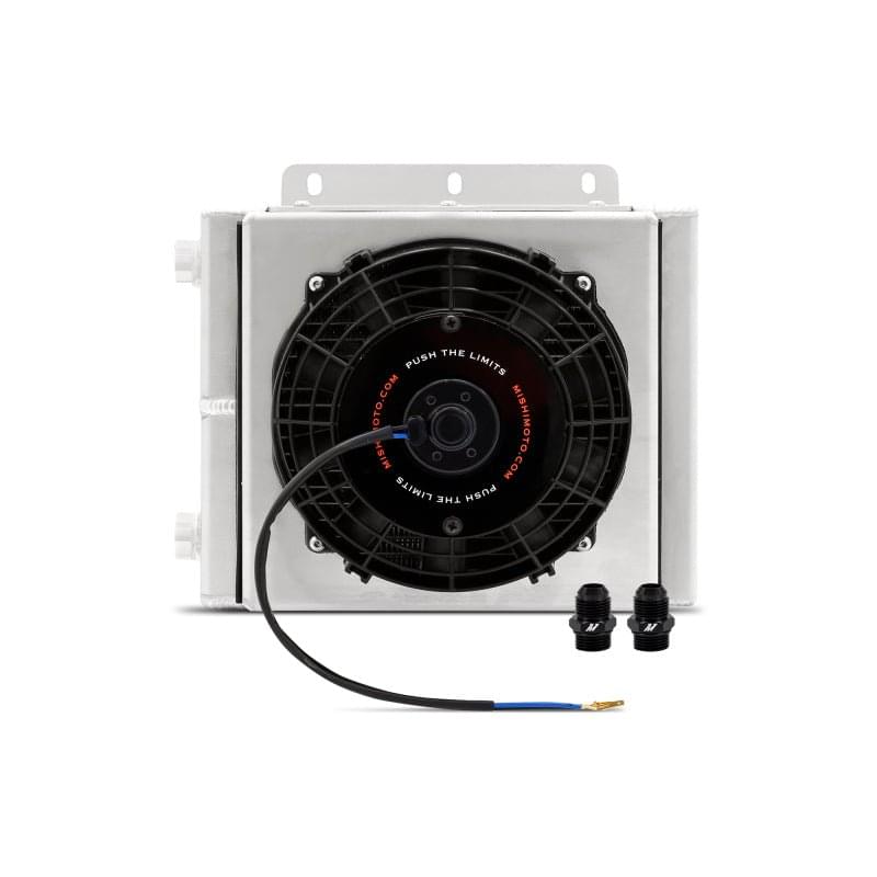 Mishimoto Universal Oil Cooler Kit 23 Row Cooler and 1in x 8in Fan.