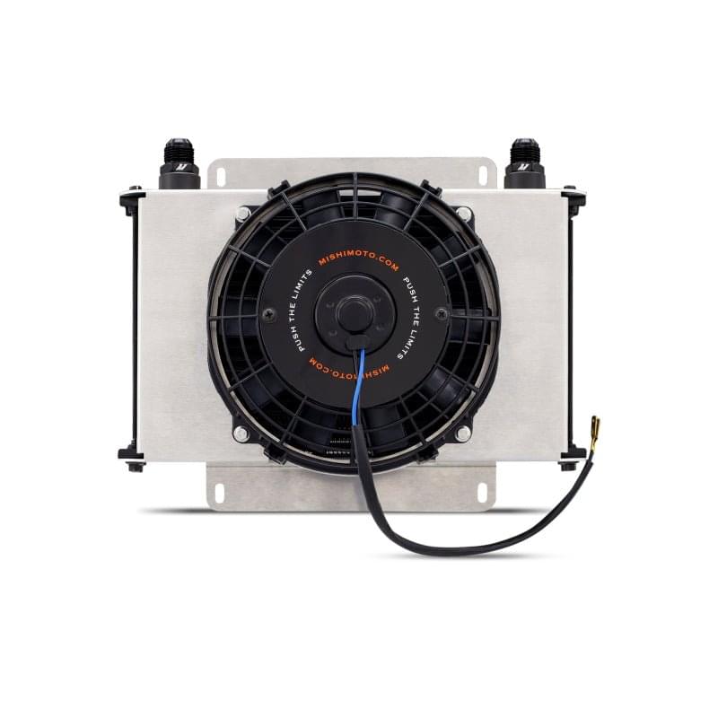 Mishimoto Universal Oil Cooler Kit 25-Row Cooler and 1x 8in Fan.