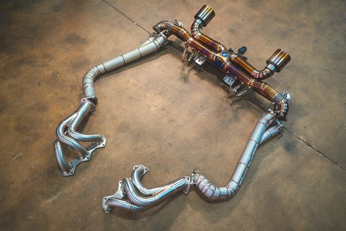 Porsche 718 GT4 / Boxter Spyder Valved Sport Exhaust System.