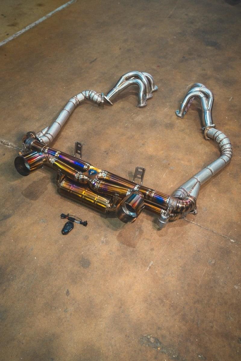 Porsche 718 GT4 / Boxter Spyder Valved Sport Exhaust System.