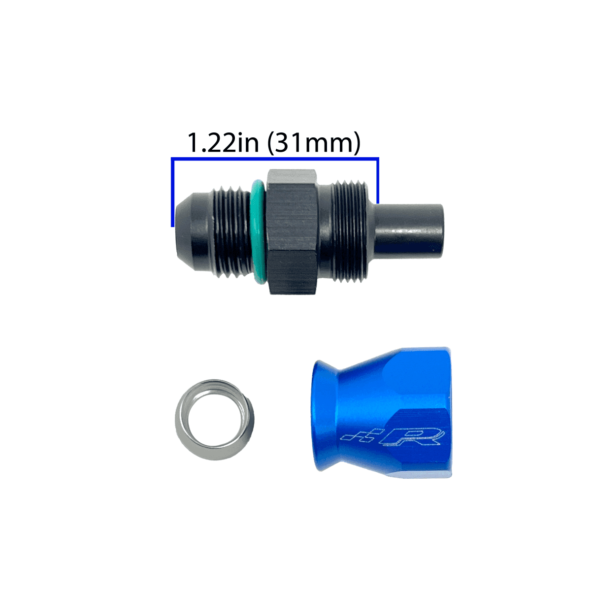 PTFE AN6 Fitting  to Male AN6 Flare.