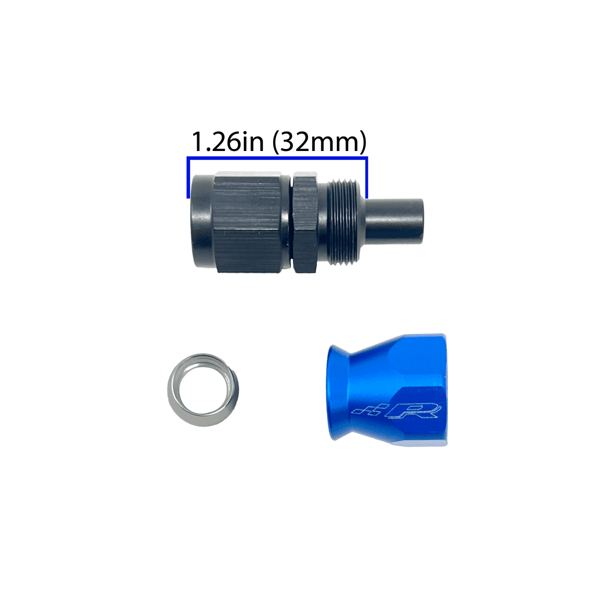 PTFE to AN-6 Female Flare - Fuel Line Fitting.