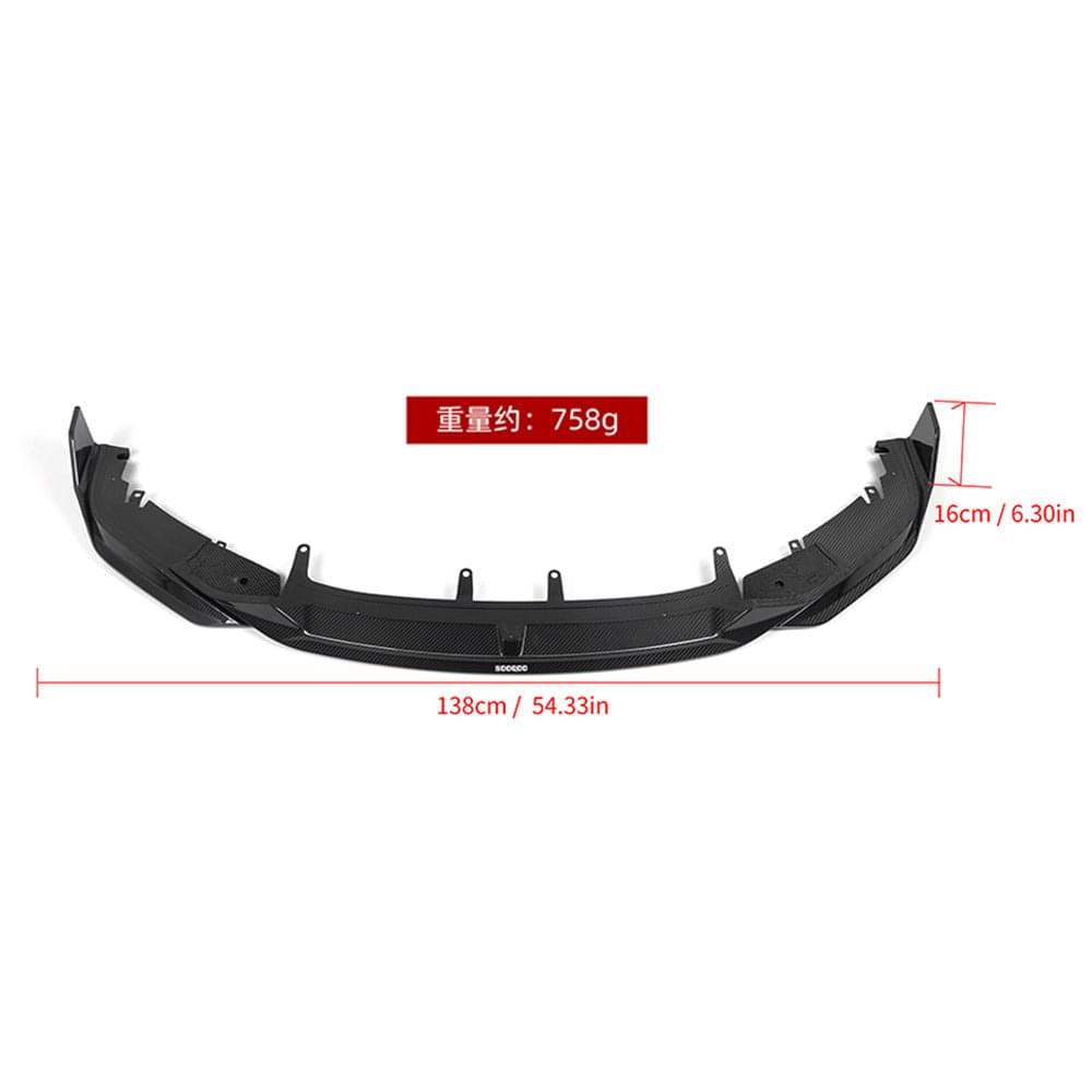 SOOQOO BMW G14 G15 G16 Carbon Fiber Front Lip.