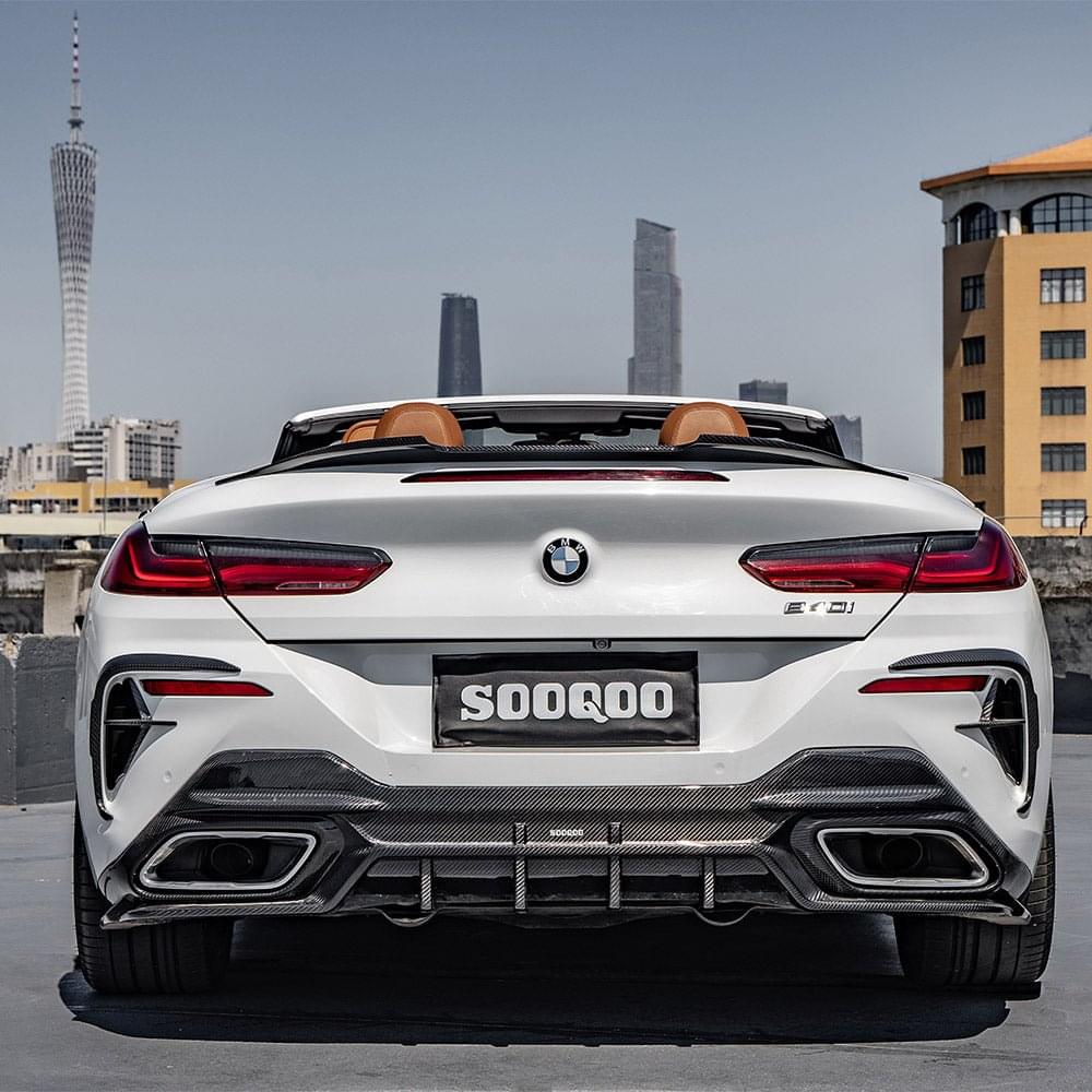 SOOQOO BMW G16 Carbon Fiber Diffuser.