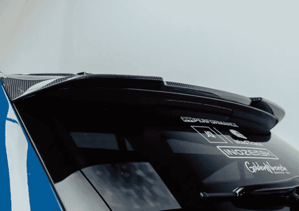 SooQoo BMW G81 M3 Touring SQ Roof Spoiler In Gloss Pre Preg Carbon Fibre (2023+).