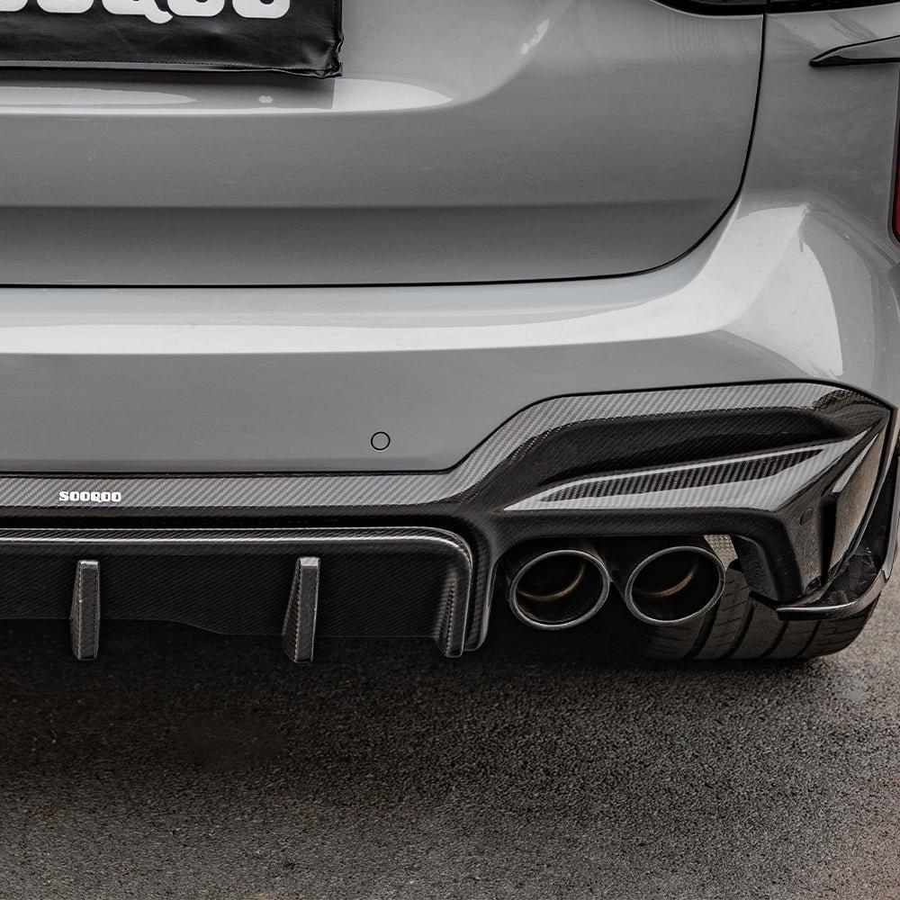 SOOQOO BMW X3M F97 Carbon Fiber Rear Diffuser.