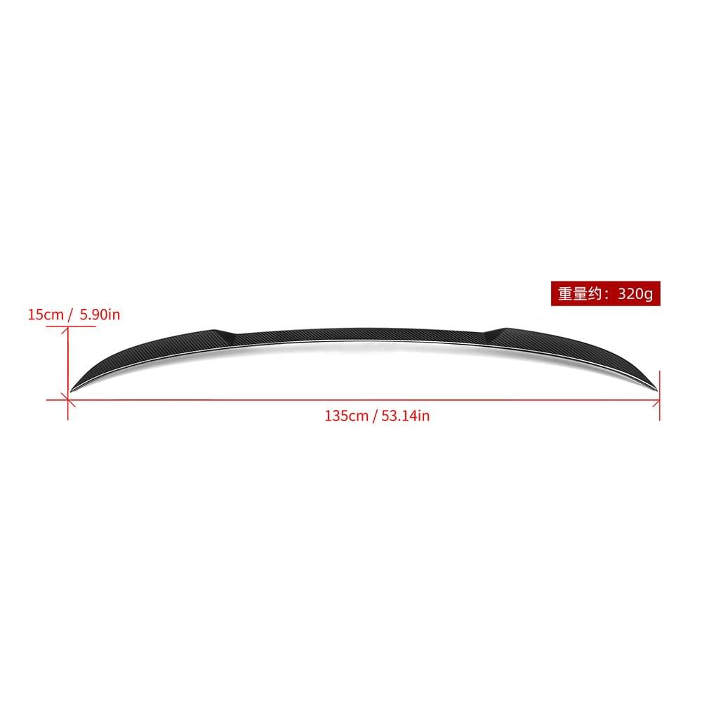 SOOQOO BMW X3M F97 Carbon Fiber Rear Spoiler.