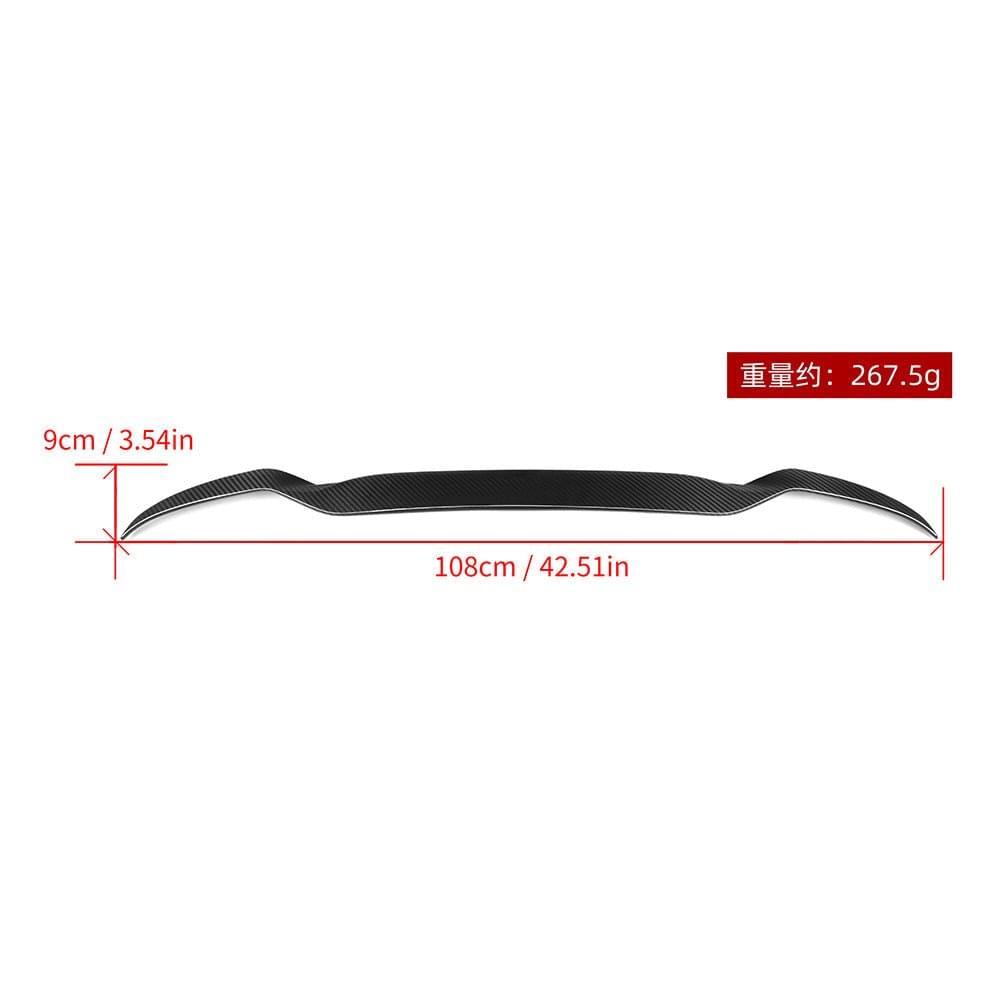 SOOQOO BMW X3M F97 Carbon Fiber Roof Spoiler.