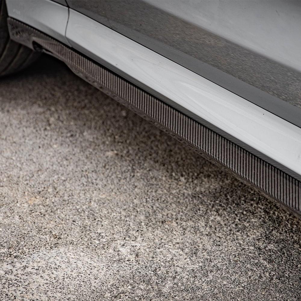 SOOQOO BMW X3M F97 X4M F98 Carbon Fiber Side Skirt.