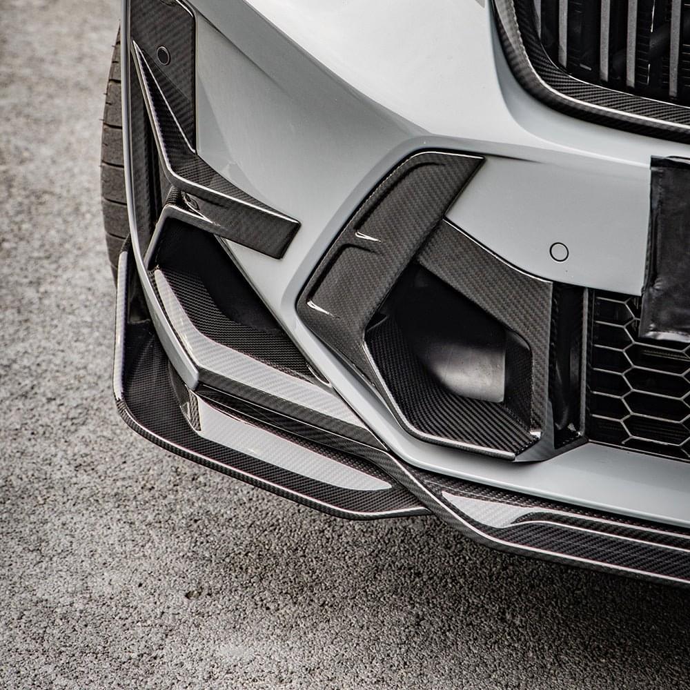 SOOQOO BMW X3M F97 X4M F98 LCI Carbon Fiber Front Lip.