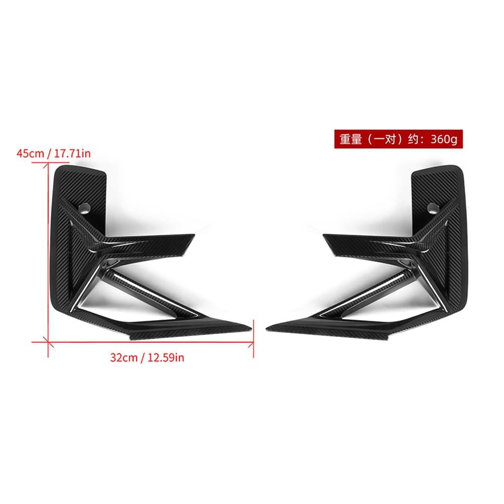 SOOQOO BMW X3M F97 X4M F98 LCI Carbon Fiber Front Side Vent.